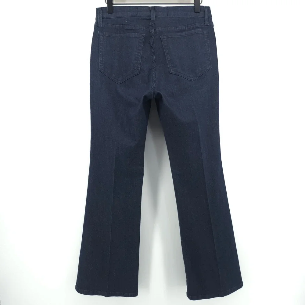NYDJ Womens Jeans P1000 8P Dark Blue Bootcut High Rise Stretch Denim
